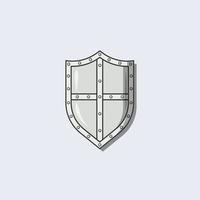 Medieval Shield Vector Illustration. Shield Design. Protection Item. Flat Cartoon Style Suitable for Icon, Web Landing Page, Banner, Flyer, Sticker, Card, Background, T-Shirt, Clip-art