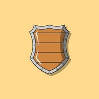 Medieval Shield Vector Illustration. Shield Design. Protection Item. Flat Cartoon Style Suitable for Icon, Web Landing Page, Banner, Flyer, Sticker, Card, Background, T-Shirt, Clip-art