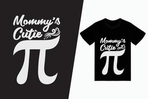 Mommy's Cutie Pi vector