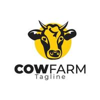 Cattle Farm Logo Design vector