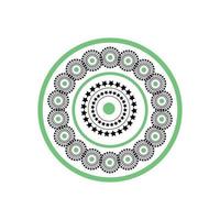 Abstract Mandala Logo Design vector