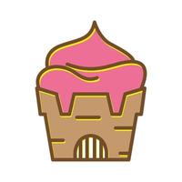 ice cream castle logo design vector graphic symbol icon sign illustration creative idea