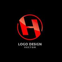 símbolos de plantilla de logotipo de letra h vector