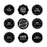 Old Quality Product Labels vector