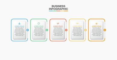 Presentation business infographic template vector