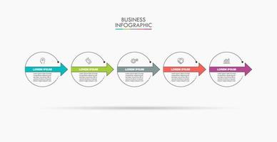 Presentation business infographic template vector