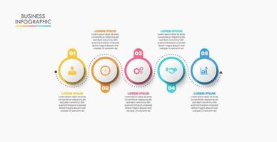 Presentation business infographic template vector