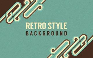 Abstract retro background design with rounded striped elements in color. Vector illustration.