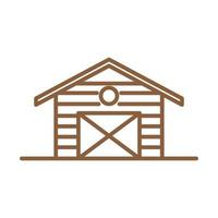 wood line warehouse logo design vector graphic symbol icon sign illustration creative idea