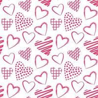 Romantic heart pattern for design projects, background, wallpaper, wrapping paper, textile vector