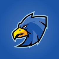 logotipo de esports de halcón vector