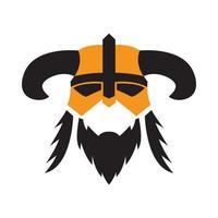 jefe tribal vikingo vintage logotipo símbolo icono vector gráfico diseño ilustración idea creativa