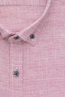 shirt, detailed closeup collar and button, top view