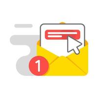 email verification concept illustration flat design vector eps10. modern graphic element for landing page, empty state ui, infographic, icon