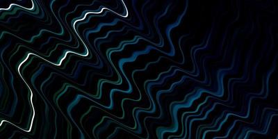 Dark Blue, Green vector template with curved lines.