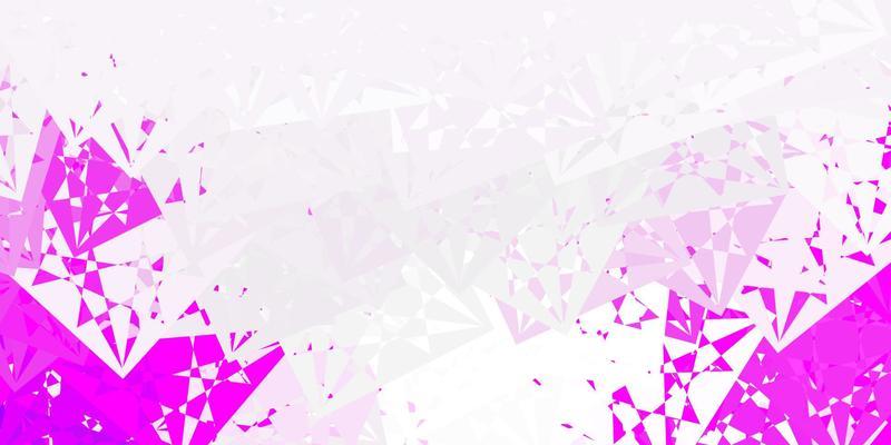 Light Pink vector texture with random triangles.