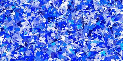 Light BLUE vector background with triangles.