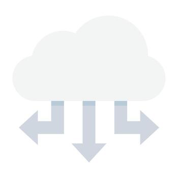 conceptos de uso compartido de la nube vector
