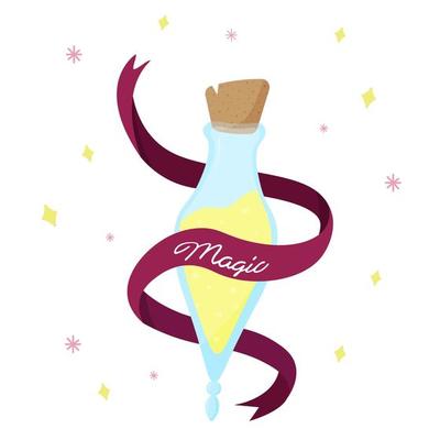 Felix Felicis bottle. Luck potion in a bottle, Magic world of magic. Magic drink