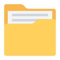 Trendy Folder Concepts vector