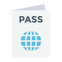 conceptos de pasaporte de moda vector