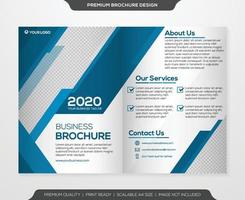 business brochure template with clean style and modern layout use for business flyer and presentation vector
