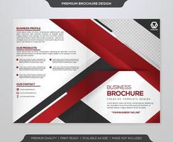 business brochure template with clean style and modern layout use for business flyer and presentation vector