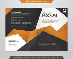 business brochure template with clean style and modern layout use for business flyer and presentation vector