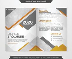 business brochure template with clean style and modern layout use for business flyer and presentation vector