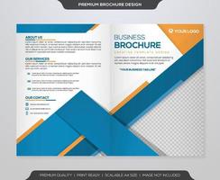 business brochure template with clean style and modern layout use for business flyer and presentation vector