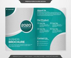 business brochure template with clean style and modern layout use for business flyer and presentation vector