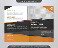 business brochure template with clean style and modern layout use for business flyer and presentation vector