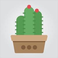 plantas de color aisladas en maceta gráficos vectoriales escalables vector