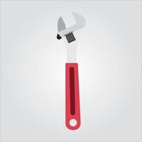 Isolated Color Adjustable Wrench Scalable Vector Graphic