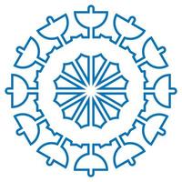 Frozen silhouette of crystal snowflake for winter design. Vector illustration with Christmas and New Year element