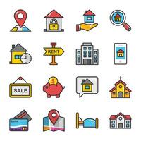 Set Of Real Estate vector