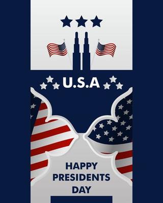 President's Day Background Design.  It is suitable for posters, banners, invitations, advertising.