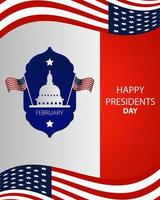 President's Day Background Design. It is suitable for posters, banners, invitations, advertising. vector