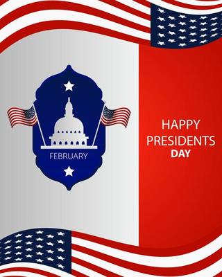 President's Day Background Design. It is suitable for posters, banners, invitations, advertising.