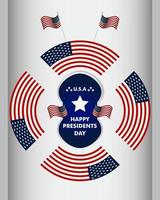 President's Day Background Design.  It is suitable for posters, banners, invitations, advertising. vector