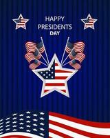 President's Day Background Design. It is suitable for posters, banners, invitations, advertising. vector