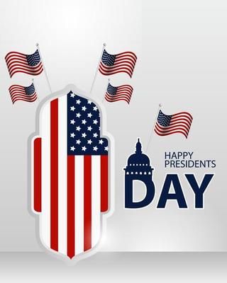 President's Day Background Design.  It is suitable for posters, banners, invitations, advertising.