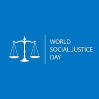 social and justice day vector
