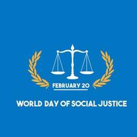 dia de la justicia social vector