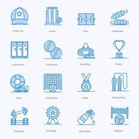 Pack Of Sports Flat Icons vector