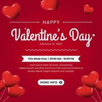 Happy Valentine's Day Greeting Cards and special discounts vector