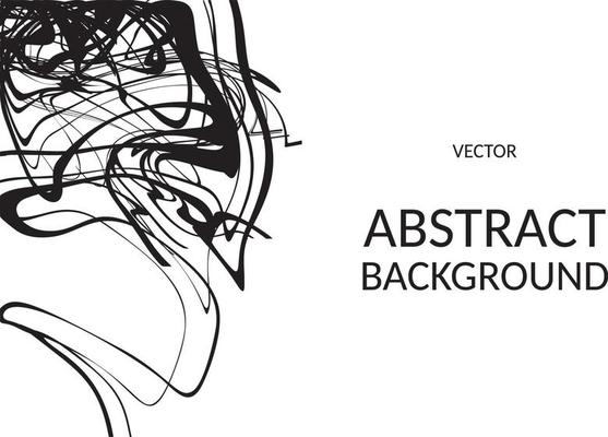 Vector abstract marble texture fluid art zebra effect black and white color