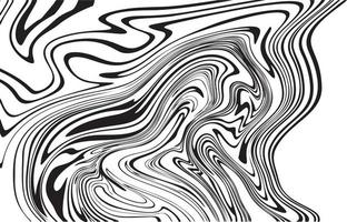 Vector abstract marble texture fluid art zebra effect black and white color