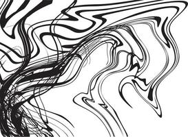 Vector abstract marble texture fluid art zebra effect black and white color