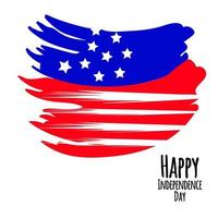 Vector illustration Happy 4th Of July USA Independence Day Background